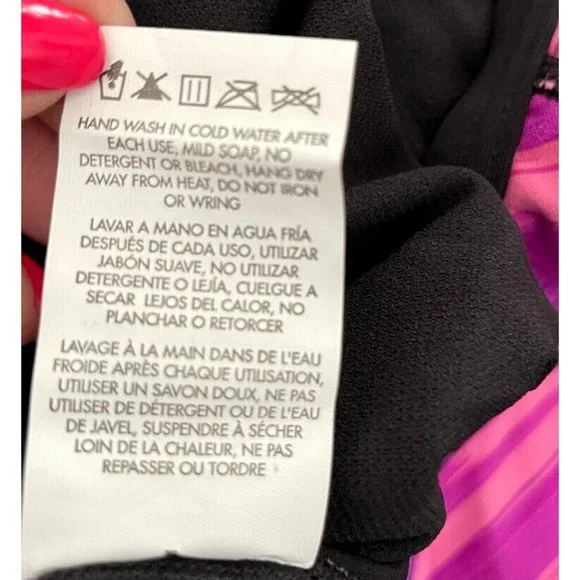 TYR DuraFast Elite Lumen DiamondFit One Piece Swimsuit Pink Black Size 32 - $80 - Picture 6 of 8